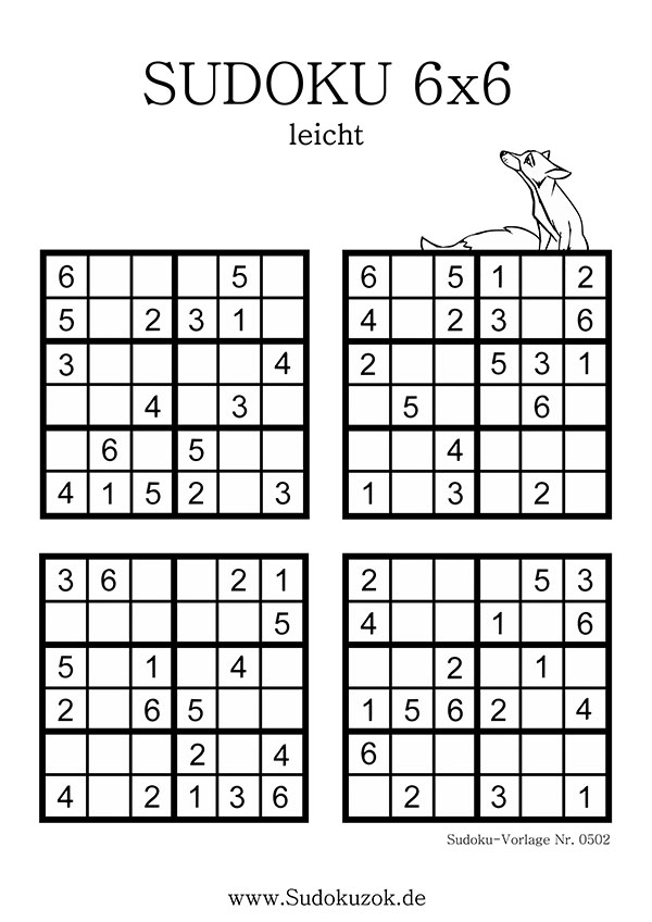 Kinder Sudoku Zum Ausdrucken Kostenlos