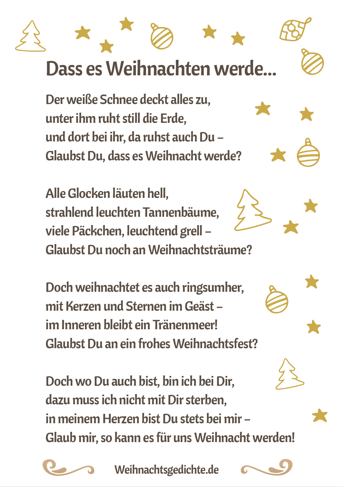 Kinder Weihnachtsgedichte Zum Ausdrucken