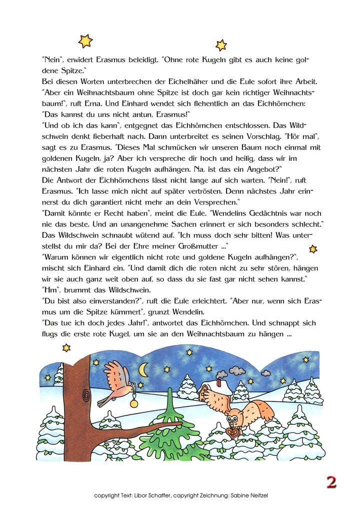 Kurze Weihnachtsgeschichten Für Kinder Zum Ausdrucken