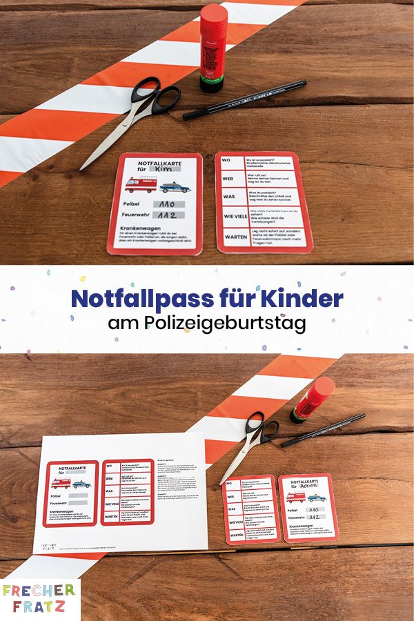 Notfallpass Kinder Zum Ausdrucken