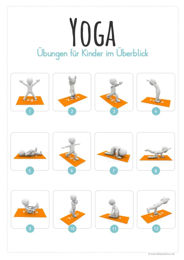 Yoga Karten Kinder Zum Ausdrucken