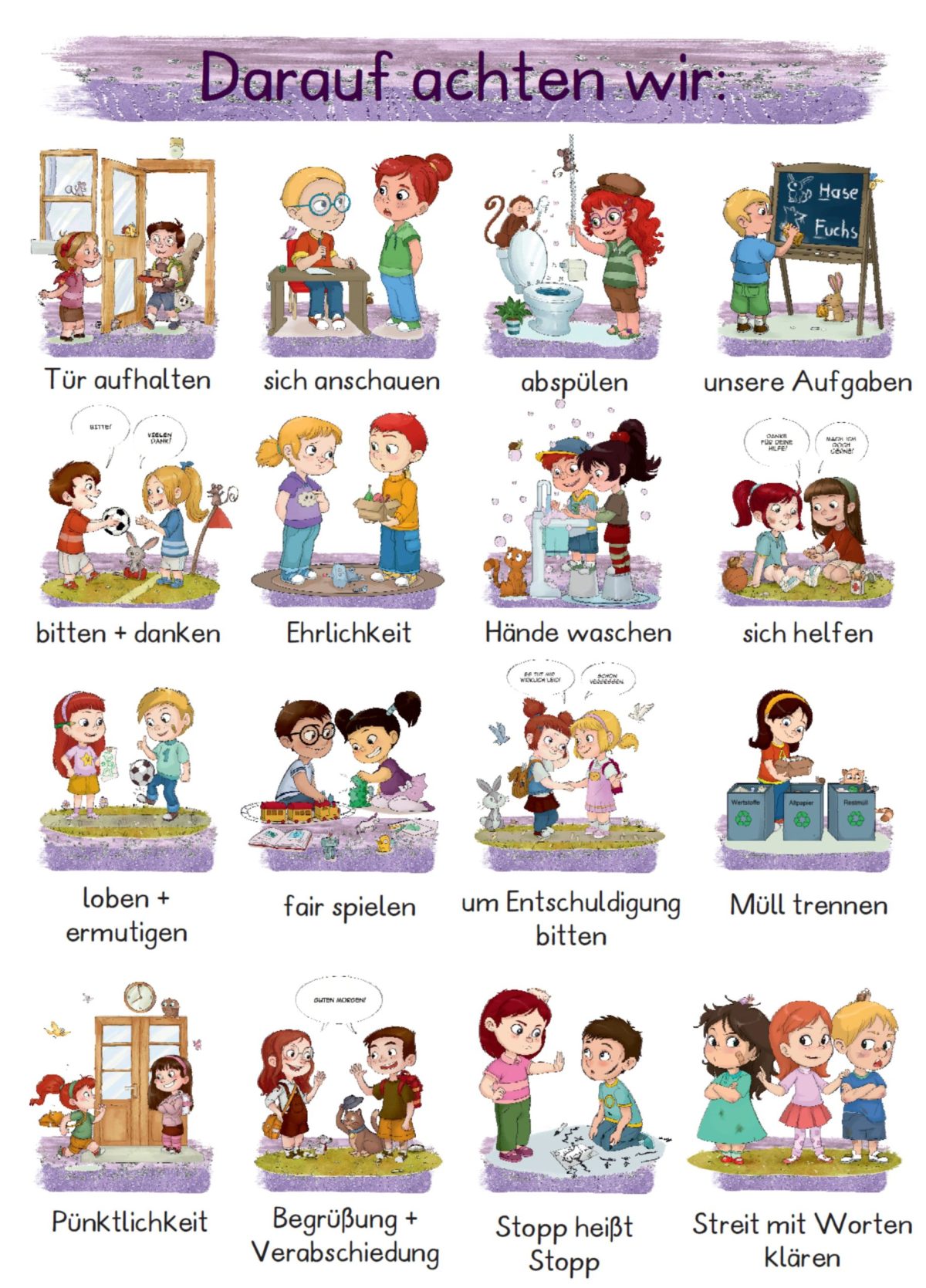 Regeln Für Kinder Zum Ausdrucken