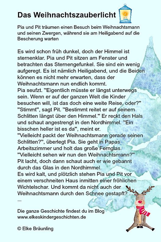 Weihnachtsgeschichte Für Kinder In 24 Teilen Zum Ausdrucken