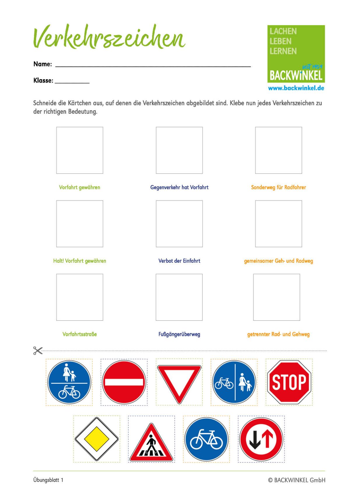 Verkehrszeichen Zum Ausdrucken Kinder