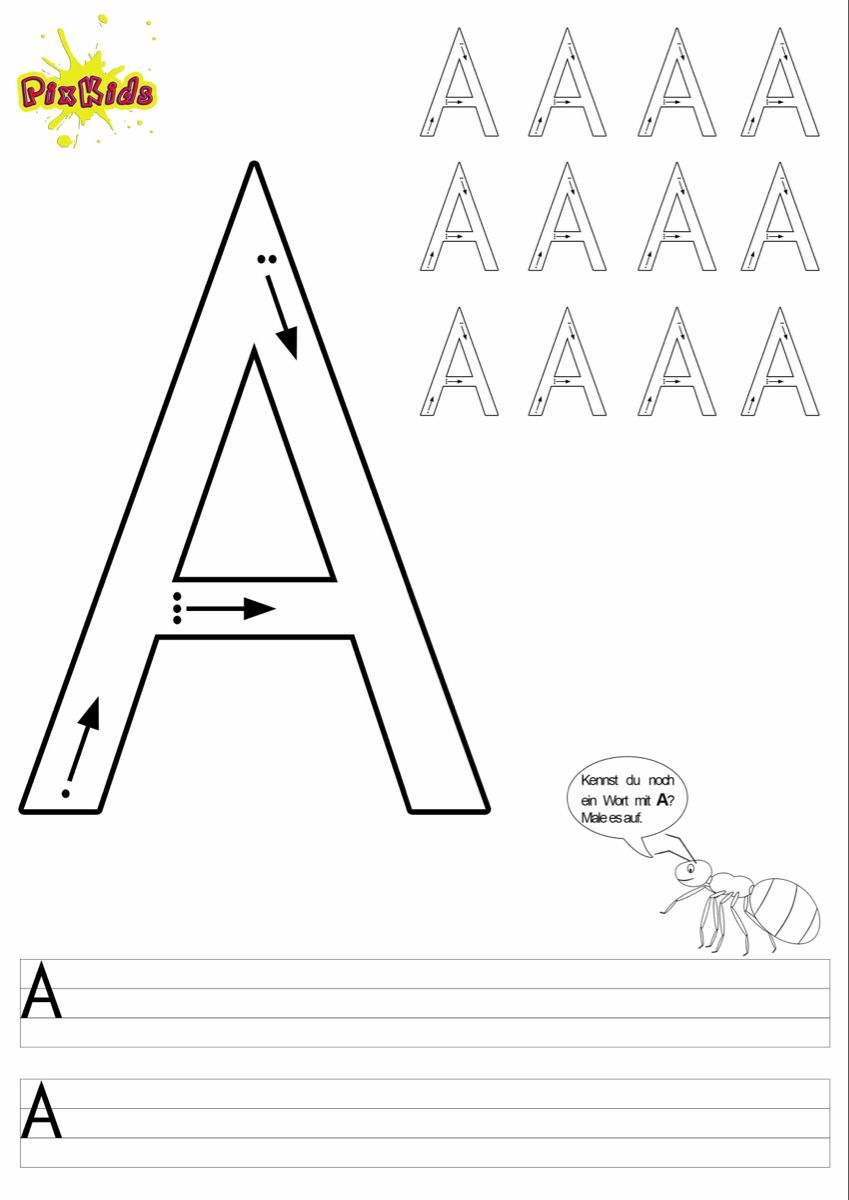 Buchstaben Für Kinder Zum Ausdrucken