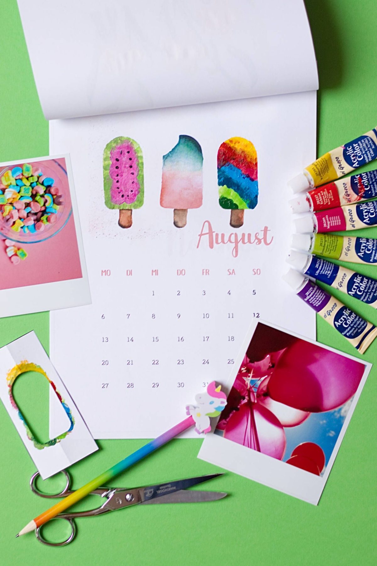 Kalender 2018 Kinder Ausdrucken