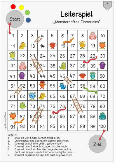 Einmaleins Tabelle Für Kinder Ausdrucken Download