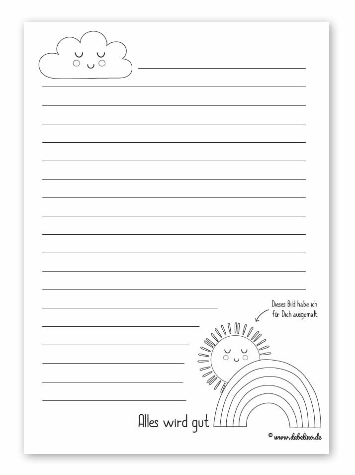 Briefpapier Kostenlos Ausdrucken Kinder